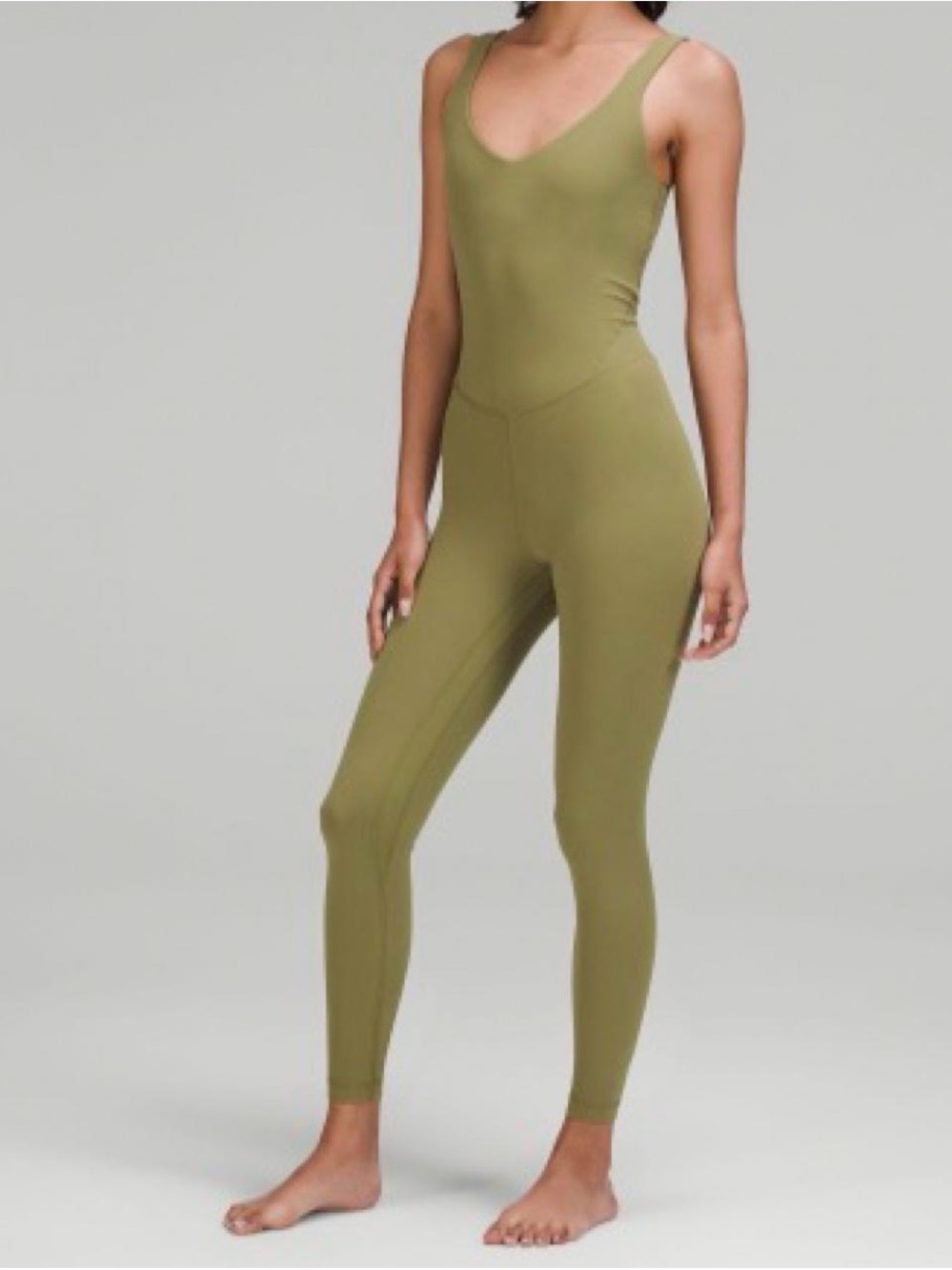 lululemon athletica Align Bodysuit 25" in Bronze Green